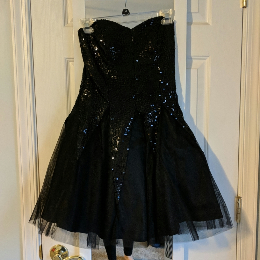 Black cocktail dress